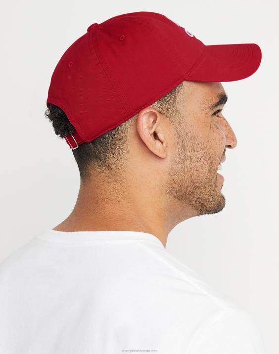 Champion moški oblačilo opran sproščen klobuk c čez scenarij 2B84877 škrlat