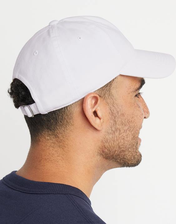 Champion moški oblačilo opran sproščen klobuk klasičen logotip 2B84896 bela