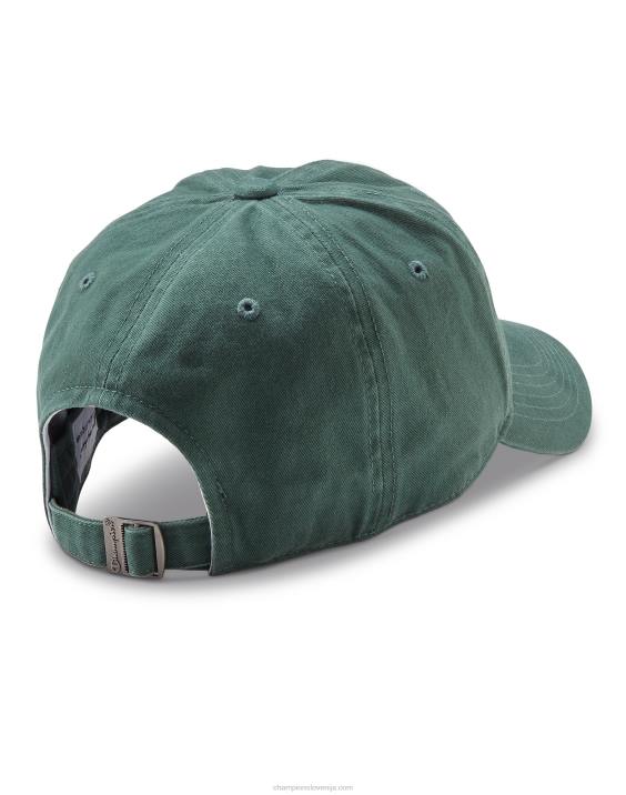 Champion moški oblačilo opran sproščen klobuk klasičen logotip 2B84898 temno zelena
