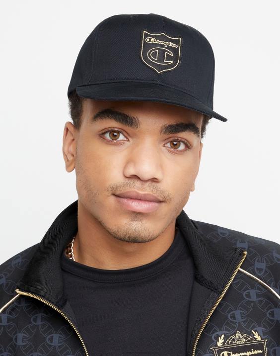 Champion moški snapback klobuk c značka 2B84872 Črna