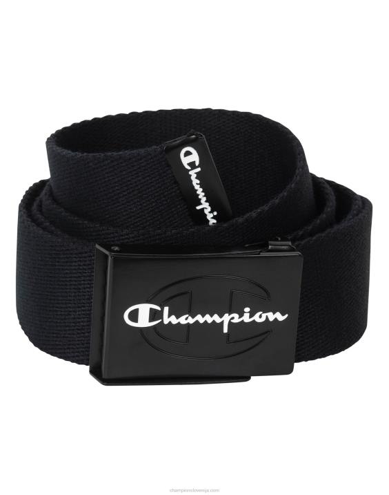 Champion moški spletni pas skriptni logotip 2B84903 črnobela