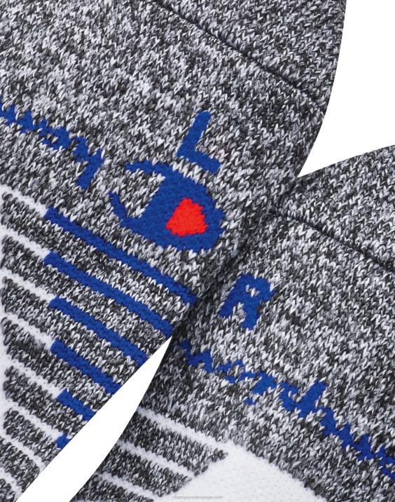 Champion moški nogavice crew 3 pari 2B84697 belo sortirano