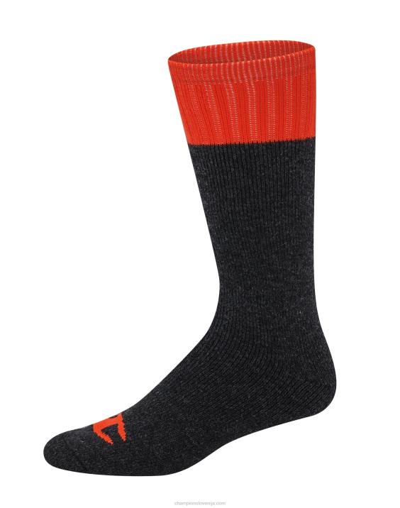 Champion moški zunanja težka posadka z volno 2 para 2B84706 brusnično rdeča/črna