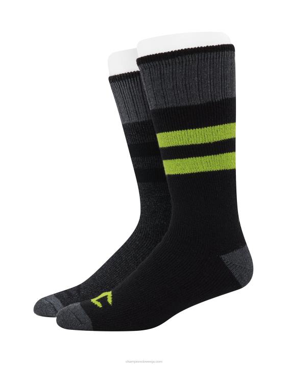 Champion moški zunanja težka posadka z volno 2 para 2B84707 živahna limeta/črna