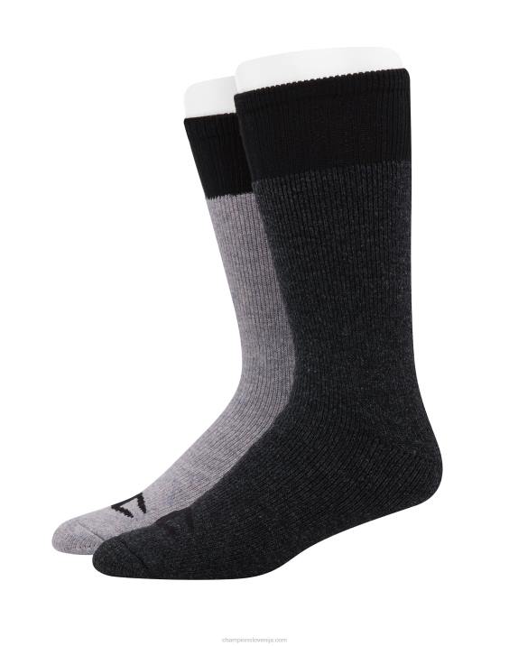 Champion moški zunanja težka posadka z volno 2 para 2B84708 Črna