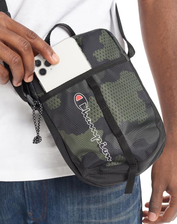 Champion moški sredinska torba za čez ramo 2B84807 cargo olivno/črno