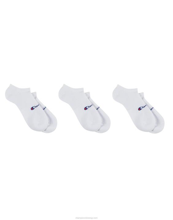 Champion ženske kompresijske no-show nogavice 3 pari 2B841600 bela