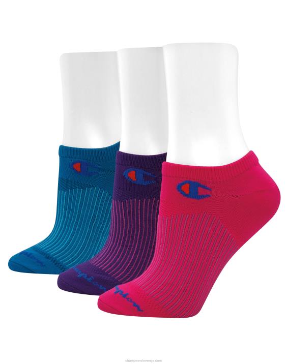 Champion ženske šport super ne-show 3 pari 2B841568 wow pink/creative mauve/blue jay izbor