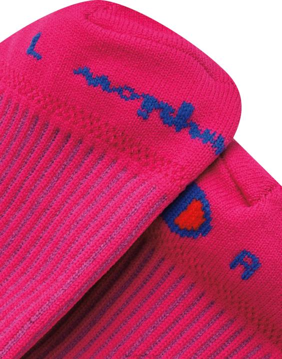 Champion ženske šport super ne-show 3 pari 2B841569 rožnata breskev/priljubljena fuksija/tempo modrozelena