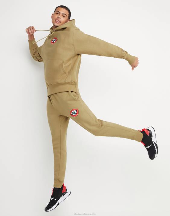 Champion moški Joggers vzvratno tkanje usta c 30,5\" 2B84282 polnozrnati kaki