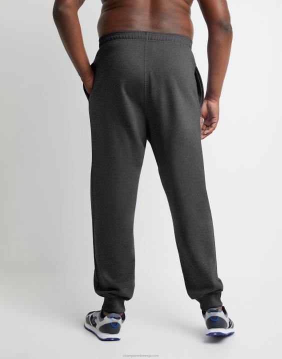 Champion moški big & tall powerblend joggers classic script logo 31\" 2B84217 granitno resje