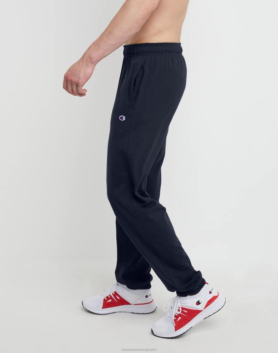 Champion moški bombažne hlače z zaprtim spodnjim delom za vsak dan 31,5\" 2B84319 mornarica