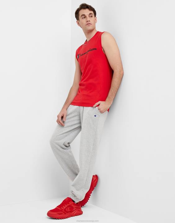 Champion moški bombažne hlače z zaprtim spodnjim delom za vsak dan 31,5\" 2B84320 oksford siva