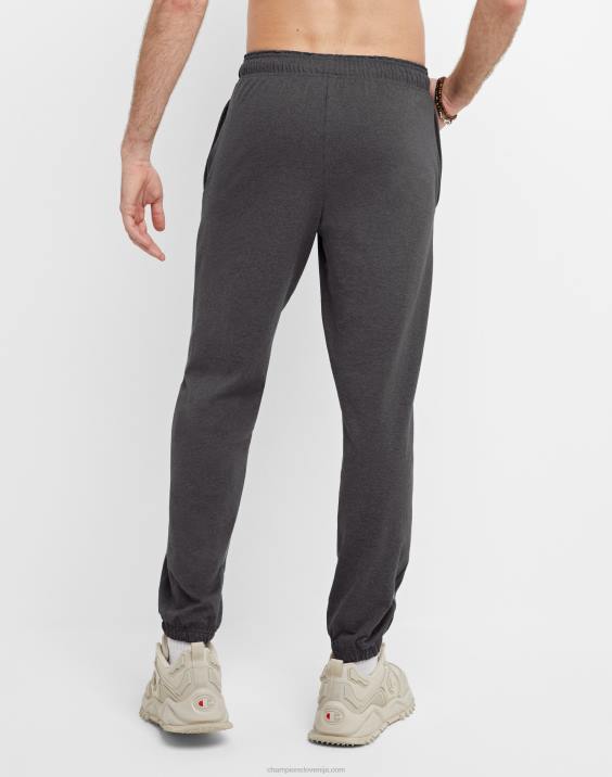 Champion moški bombažne hlače z zaprtim spodnjim delom za vsak dan 31,5\" 2B84322 granitno resje