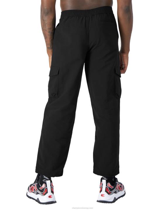 Champion moški cargo hlače take a hike s pasom 30\" 2B84230 Črna