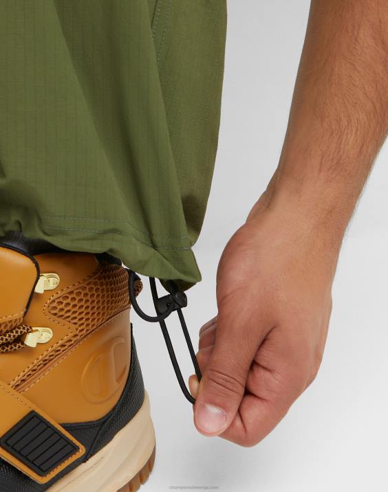 Champion moški cargo hlače take a hike s pasom 30\" 2B84231 tovorna oljka