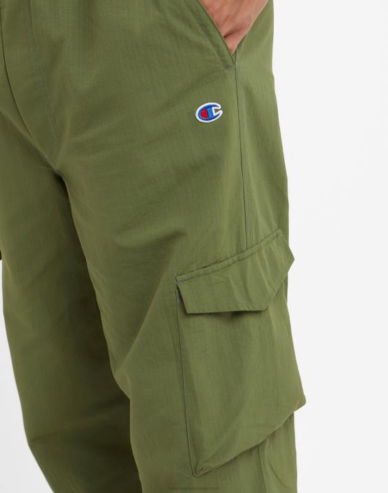 Champion moški cargo hlače take a hike s pasom 30\" 2B84231 tovorna oljka