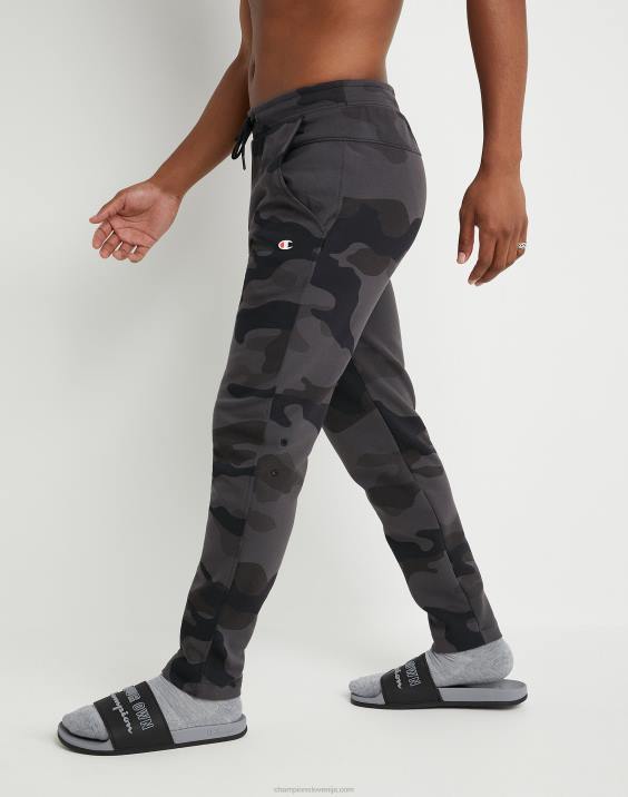Champion moški flex kamuflažne hlače 29\" 2B84295 camo gladko prodnato siva
