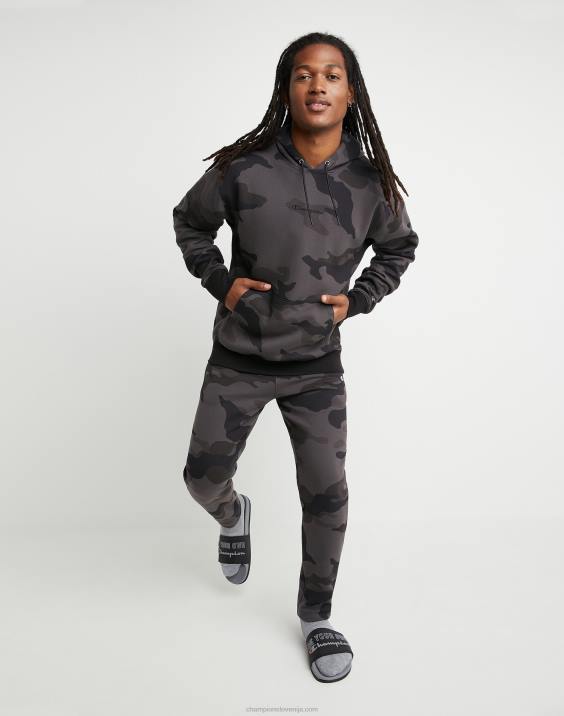 Champion moški flex kamuflažne hlače 29\" 2B84295 camo gladko prodnato siva