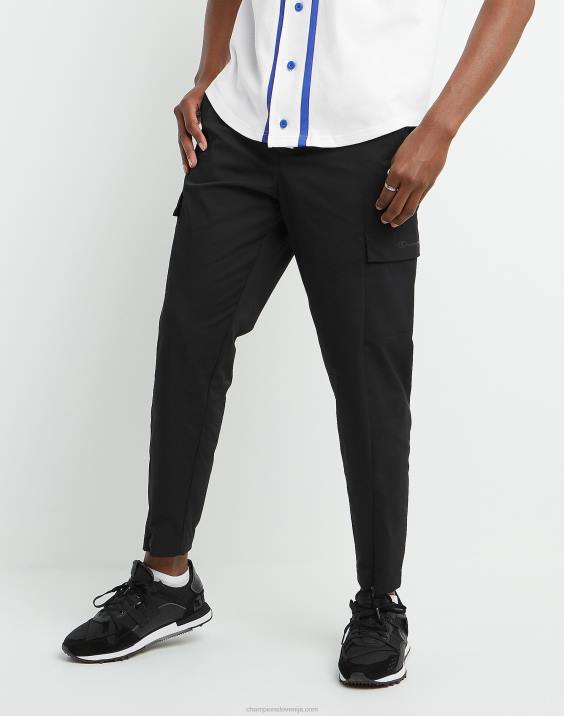 Champion moški flex tkane raztegljive hlače 27,5" 2B84233 Črna