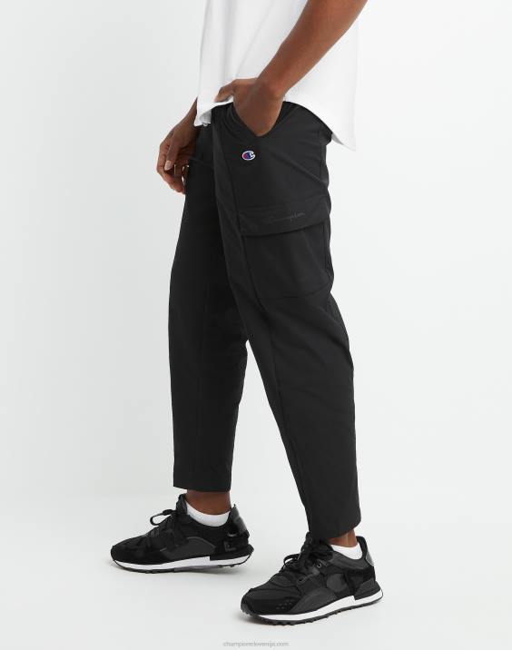 Champion moški flex tkane raztegljive hlače 27,5\" 2B84233 Črna