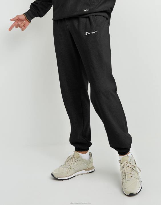 Champion moški francoske hlače iz frotirja v vzvratnem tkanju z logotipom 30" 2B84212 Črna