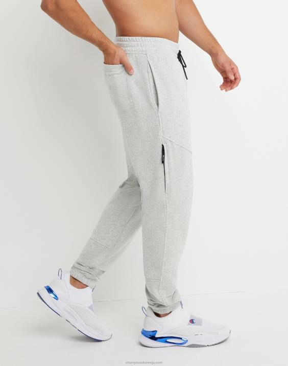 Champion moški global explorer francoski terry tekači z aberacijskim blokom logotip 30\" 2B84310 oxford siva vresa/multi