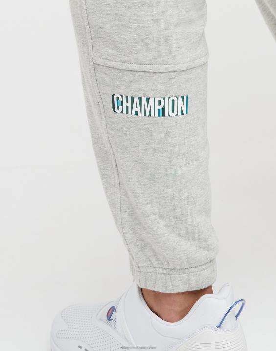 Champion moški global explorer francoski terry tekači z aberacijskim blokom logotip 30\" 2B84310 oxford siva vresa/multi