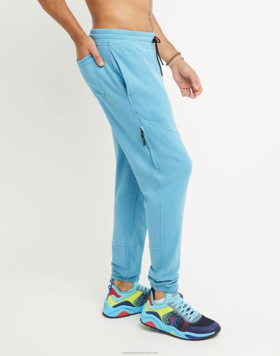 Champion moški global explorer francoski terry tekači z aberacijskim blokom logotip 30\" 2B84311 modri oceanski čoln