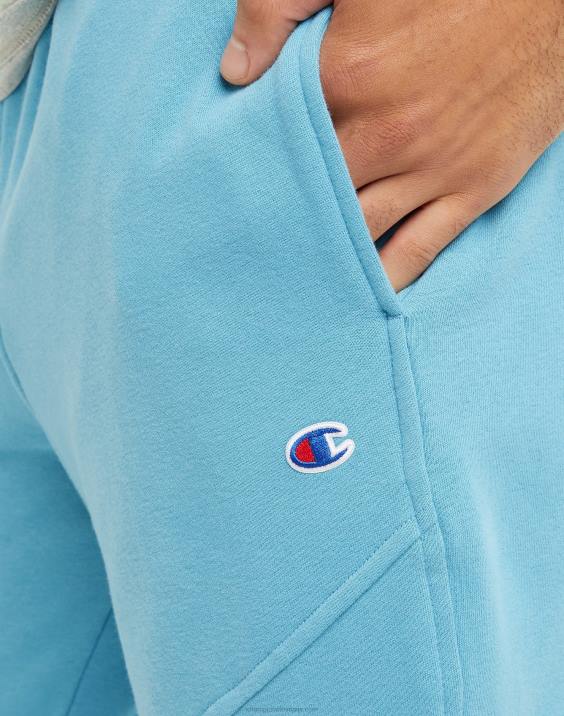 Champion moški global explorer francoski terry tekači z aberacijskim blokom logotip 30\" 2B84311 modri oceanski čoln