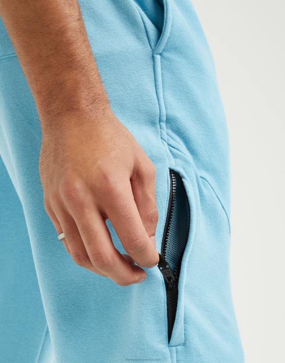 Champion moški global explorer francoski terry tekači z aberacijskim blokom logotip 30\" 2B84311 modri oceanski čoln