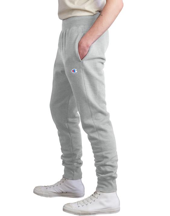 Champion moški joggerji z vzvratnim tkanjem 30,5\" 2B84245 oksford siva