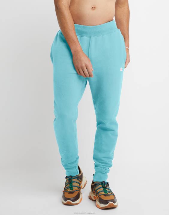 Champion moški joggerji z vzvratnim tkanjem 30,5" 2B84246 modra akvarelna svetloba
