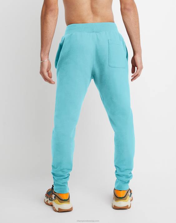 Champion moški joggerji z vzvratnim tkanjem 30,5\" 2B84246 modra akvarelna svetloba