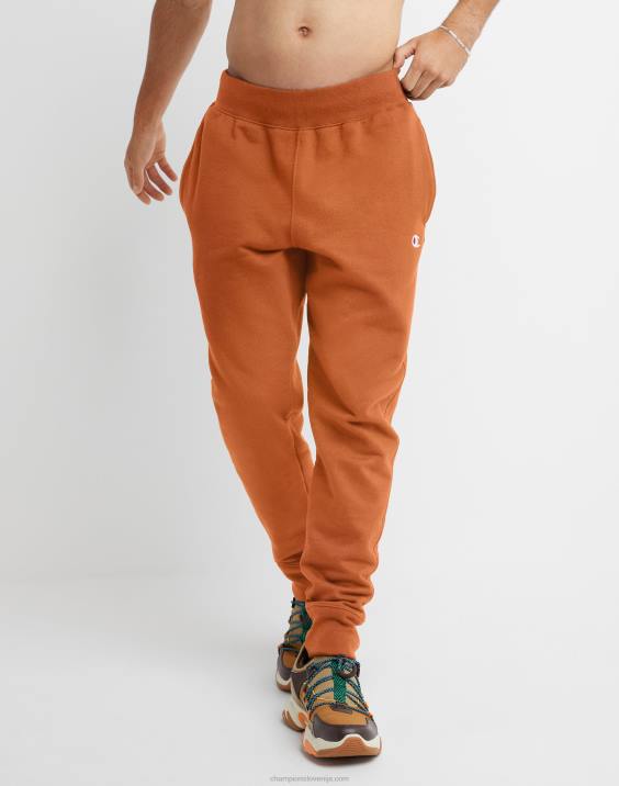 Champion moški joggerji z vzvratnim tkanjem 30,5" 2B84250 teksaška pomaranča
