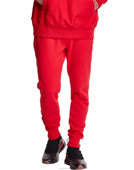 Champion moški joggerji z vzvratnim tkanjem 30,5" 2B84252 ekipa rdeči škrlat