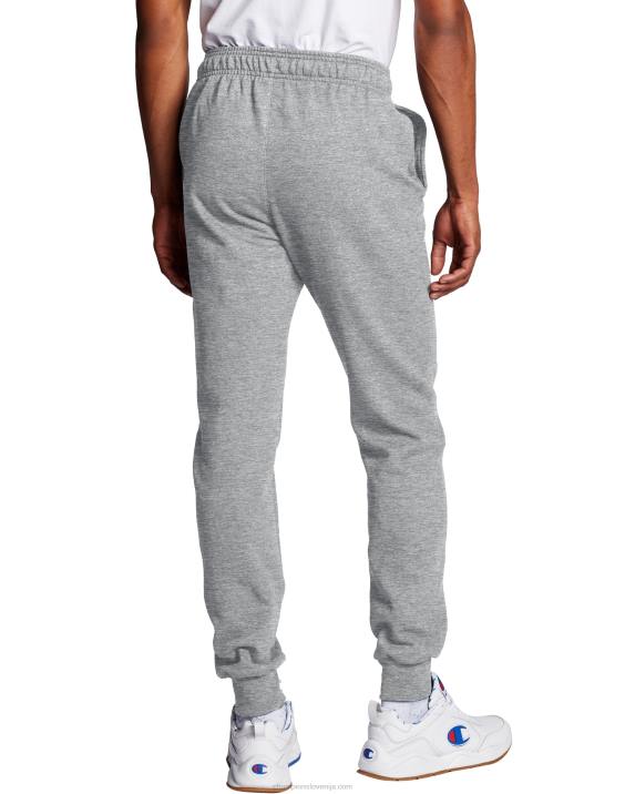 Champion moški joggers iz flisa powerblend script logo 31\" 2B84258 oksford siva