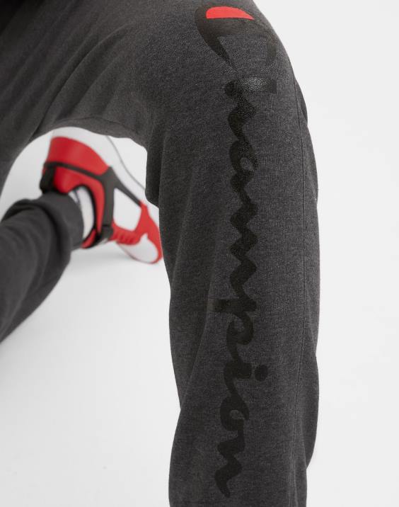 Champion moški joggers iz flisa powerblend script logo 31\" 2B84261 granitno resje