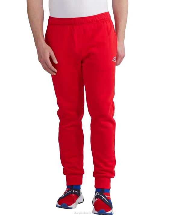Champion moški klasične joggerje iz flisa c logotipom in napisom 31\" 2B84330 škrlat