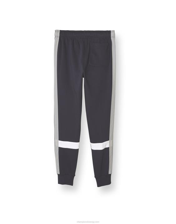 Champion moški klasične tekaške jogerje iz flisa tkani vložki 31\" 2B84297 mornarsko modra/dolgočasno siva/bela