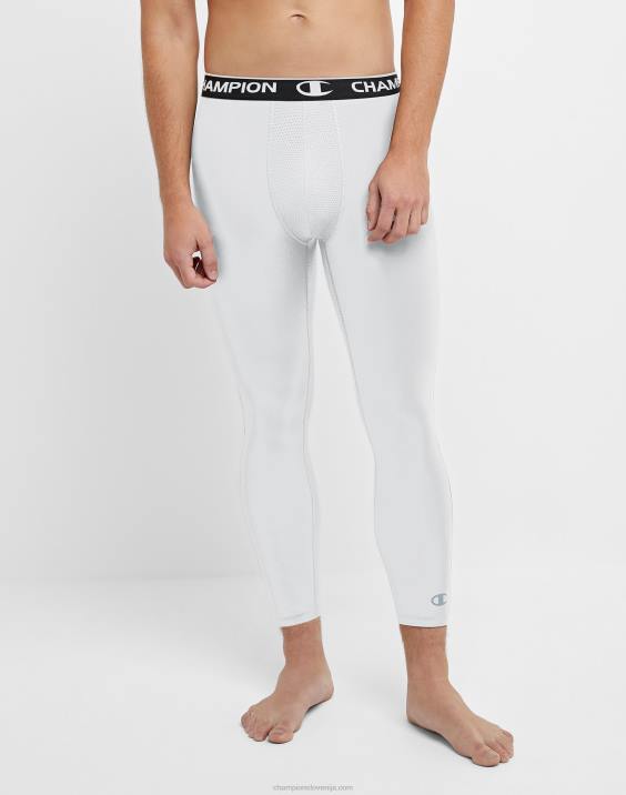 Champion moški kompresijske hlačne nogavice 23,5" 2B84222 bela
