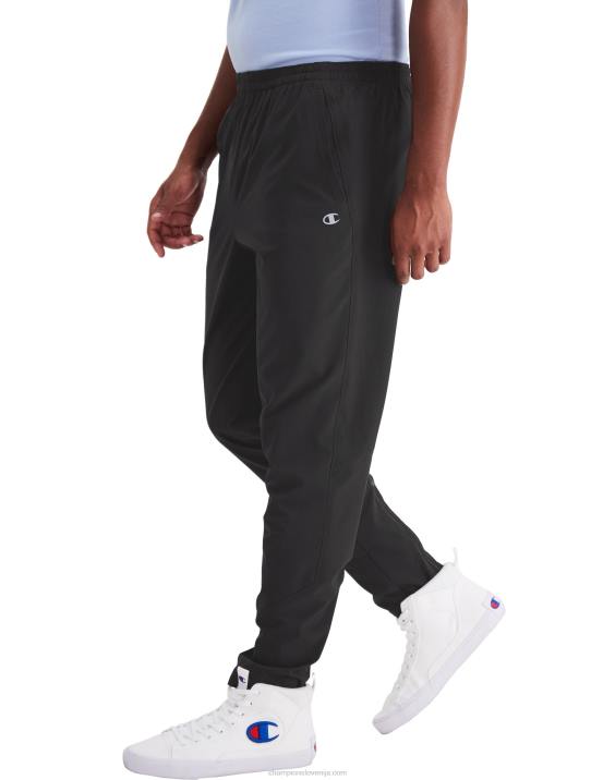 Champion moški športne hlače 31\"-36\" (velike in visoke) 2B84335 Črna