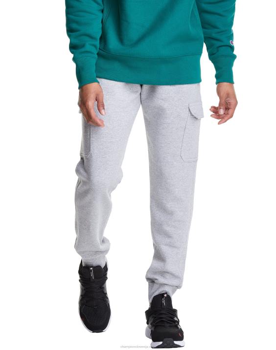 Champion moški powerblend cargo joggerji 29\" 2B84278 oksford siva