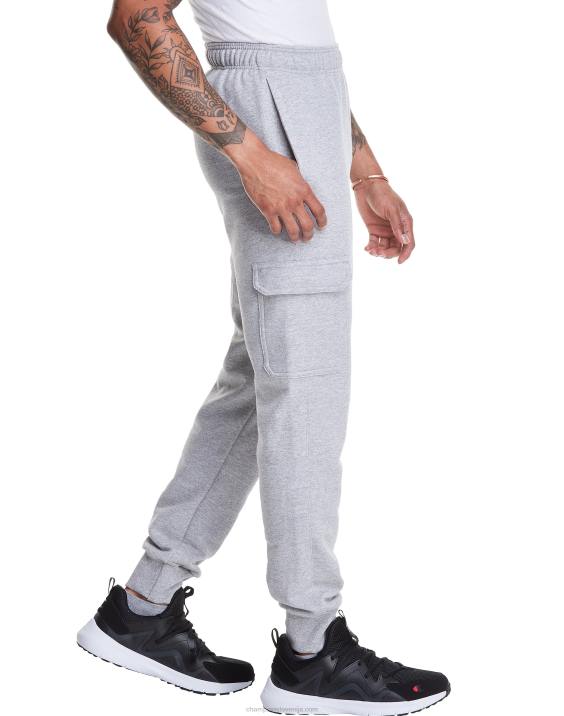 Champion moški powerblend cargo joggerji 29\" 2B84278 oksford siva