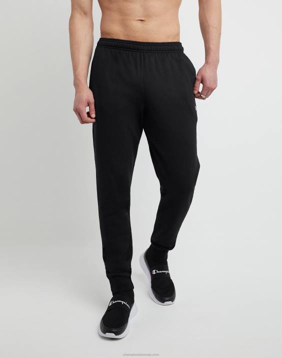 Champion moški powerblend joggers c logo 31" 2B84265 Črna