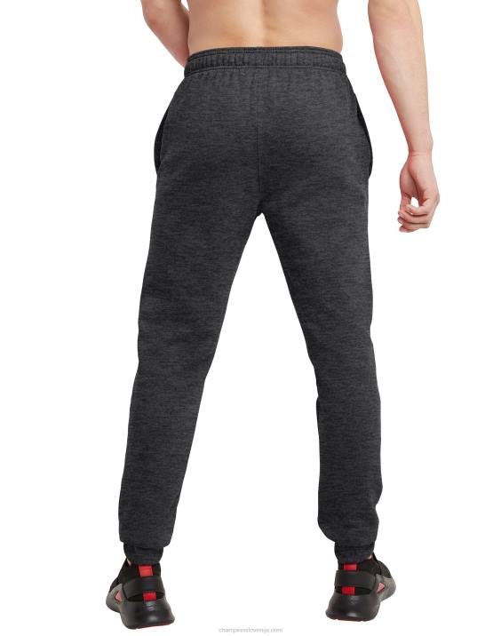 Champion moški powerblend joggers c logo 31\" 2B84267 granitno resje