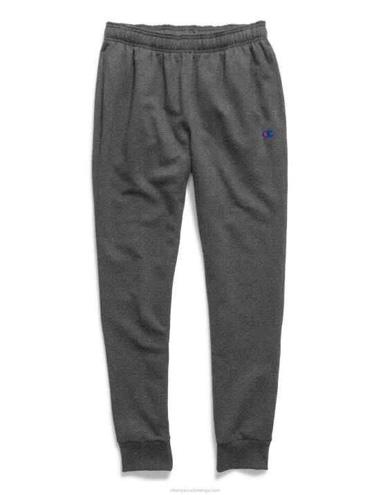 Champion moški powerblend joggers c logo 31\" 2B84267 granitno resje