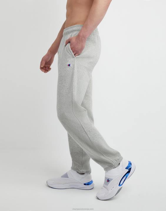 Champion moški powerblend trenirke sproščen spodnji del 32\" 2B84274 oksford siva