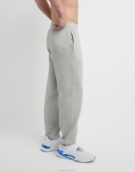 Champion moški powerblend trenirke sproščen spodnji del 32\" 2B84274 oksford siva