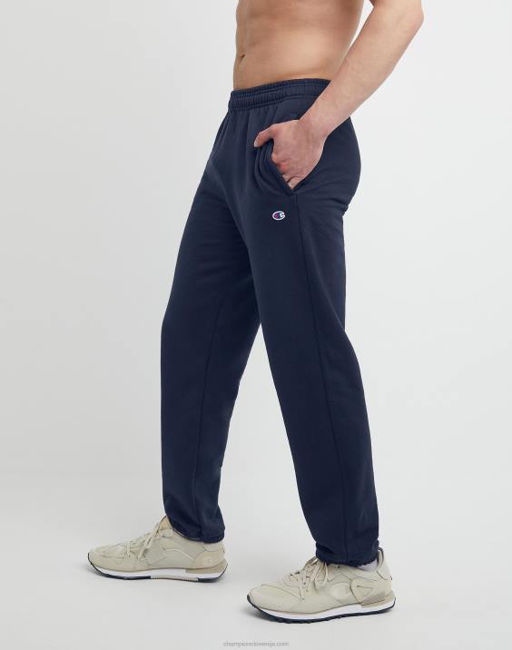 Champion moški powerblend trenirke sproščen spodnji del 32\" 2B84275 mornarica